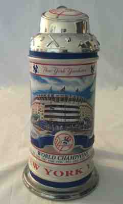 Danbury Mint New York Yankees 2003 Collectors Stein World Champions Beer Stein