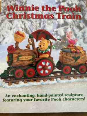 Winnie the Pooh Christmas Train,  6 piece Disney set, Danbury Mint