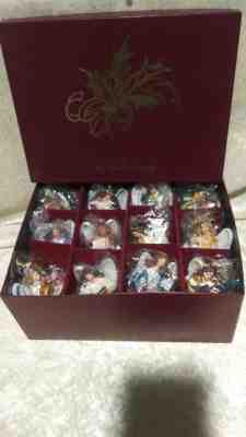 Danbury Mint Ornaments Box Heavenly Angels Nativity Set Jesus All DIFFERENT 