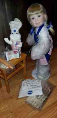 Pillsbury Doughboy Danbury Mint Cookie Companions Porcelain doll With Doughboy 