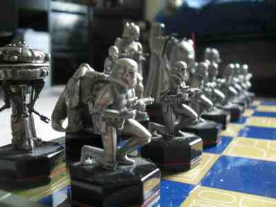  1993 ROTJ Danbury Mint Star Wars Chess set Return of the Jedi very HEAVY set