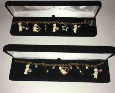 Pillsbury Doughboy 20”Necklace + 8” Charm Bracelet Danbury Mint 24k Gold Plated