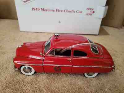DANBURY MINT ~ 1949 MERCURY FIRE CHIEFS CAR 1:24 SCALE DIE-CAST MODEL ~ NIB
