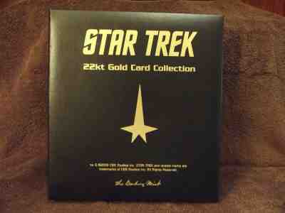 Star Trek Complete Series of 60 22 KT Gold Cards and Binder by Danbury Mint