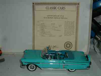 Danbury Mint 1958 CHEVROLET IMPALA CONVERTIBLE Diecast Car 1:24 scale NO Box