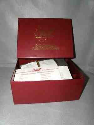 1995 DANBURY MINT GOLD CHRISTMAS ORNAMENT COLLECTION WITH BOX