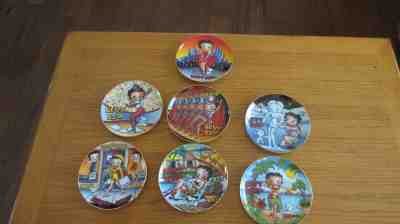 1993 Vintage Betty Boop Limited Edition Plates by The Danbury Mint LOT OF 6