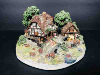 Danbury Mint Rare Vintage The Old Mill Jane Hart Cottage Mension Country Village