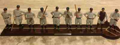 1927 New York Yankees World Series Champions Danbury Mint 10 Figurines with Base