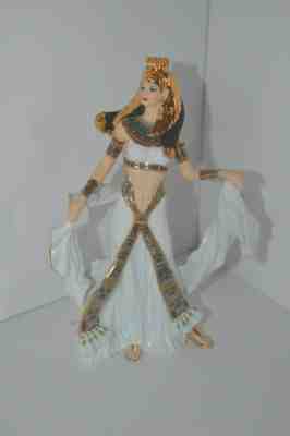 Cleopatra Danbury Mint Porcelain Figurine By Martin Evans 22 CT gold trim