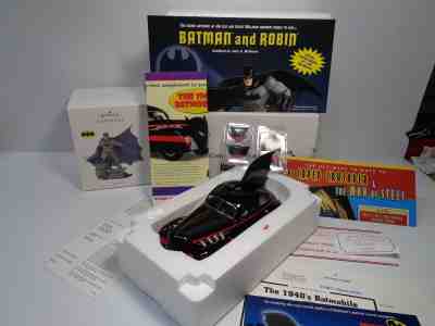 DANBURY MINT 1940'S COMIC BOOK BATMOBILE BNIB & HALLMARK BATMAN ORN. W/ALL DOCS 