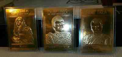 STAR TREK 22kt Gold Danbury Mint Card - GOWRON