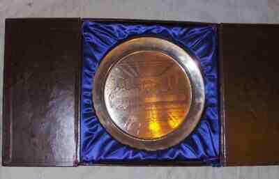 236g Sterling Silver Ltd Ed Plate Da Vinci's LAST SUPPER Danbury Mint 840/7500