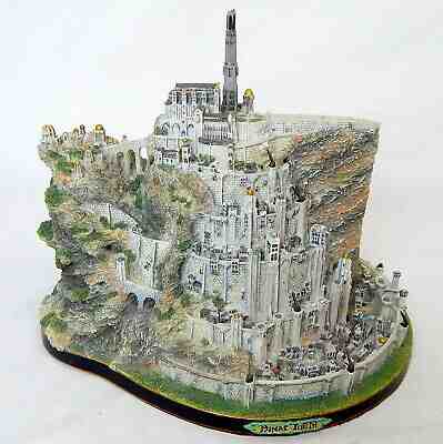 Lord Of The Rings MINAS TIRITH City Display The Franklin Mint Lighted Works!