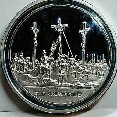 Life of Jesus Sterling Silver Round - The Crucifixion - 1.6 Troy Oz 92.5% Silver