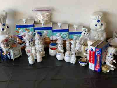 Pillsbury Doughboy Ceramic Danbury Mint Entire Canister Set