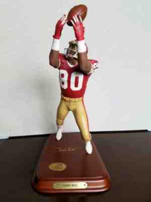 Danbury Mint JERRY RICE Sculpture San Francisco 49ers NFL Figure with Box & COA