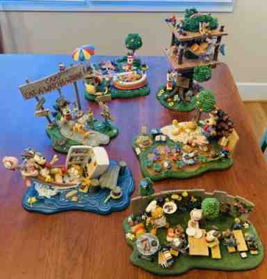 Danbury Mint Complete Garfield Collection 6 Collectible Figurines