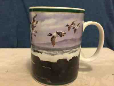 Danbury Mint late migration Ducks of North America Collector Coffee Mugs Ceramic