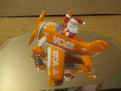 TENNESSEE VOLUNTEERS 2005 DANBURY MINT ORNAMENT SANTA IN THE PLANE IN ORIG BOX!!
