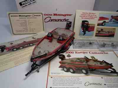 DANBURY MINT 2000 RANGER COMANCHE 519 DVS BASS BOAT  BNIB W/COMPLETE ACC.& DOCS