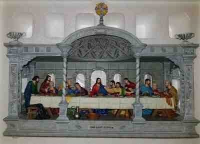 Vtg Unused Danbury Mint The Last Supper 3-D Sculpture Christian Easter FreeUShip