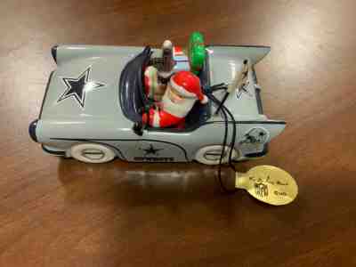 2010 Danbury Mint Ceramic Dallas Cowboys Victory Car Christmas Ornament with Tag