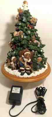  The Boyds Bears Christmas Tree Santa Bear Lighted Tree Danbury Mint 2001 