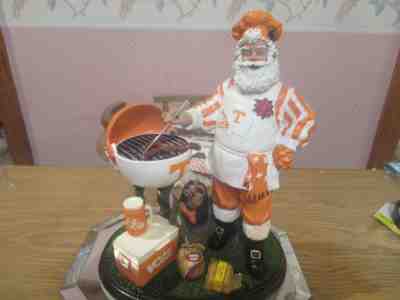 TENNESSEE VOLUNTEERS FIGURINE TAILGATING SANTA BY DANBURY MINT IN EXCELLENT COND