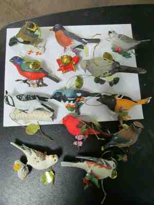 NWT Danbury Mint Songbird Christmas Ornament Song Bird Collection of 12 w/box
