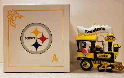 2005 Danbury Mint Pittsburgh Steelers Holiday Express Train Christmas Ornament