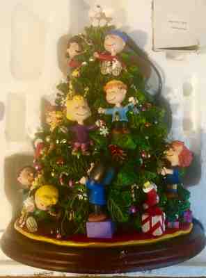 Danbury Mint - Lighted 12” The Peanuts Christmas Tree Ornament Display Box~MINT