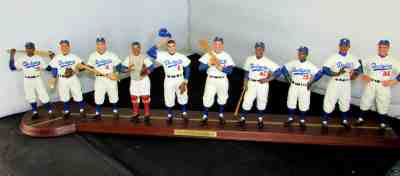 The 1955 Brooklyn Dodgers Championship Team Display Figurine Danbury Mint