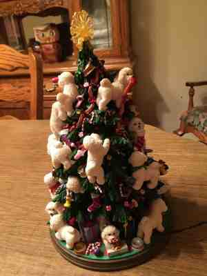 Danbury Mint Bichon Christmas Tree - Mint Condition - Retired - Rare