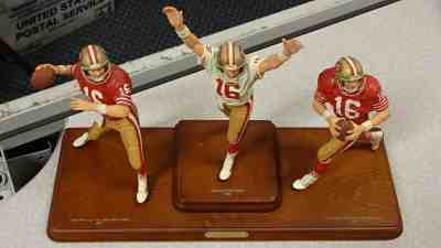 2004 The Danbury Mint Joe Montana Figurines (NFC Champ Game 1981, SB XXIII, XVI)