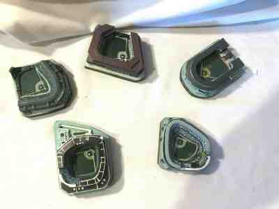 Collectibe Danbury Mint lot of 5 Mini Baseball Stadiums