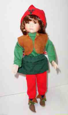 Vintage Danbury Mint? Christmas ELF DOLL # G-540 - Porcelain 9" Excellent & Rare