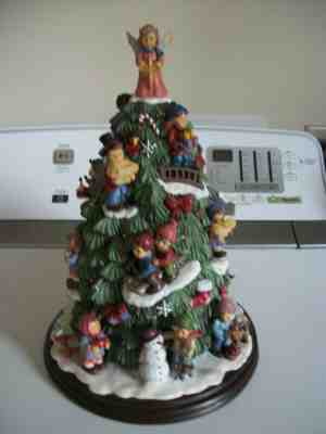 M.J. Hummel lighted Christmas tree Danbury Mint 