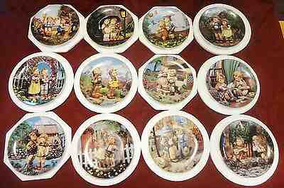 12 Goebel Hummel Little Companions Collector Plates Danbury Mint Complete Set