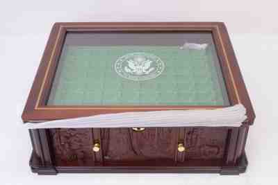 NEW Never Circulated US State Quarters Display Case Danbury Mint - NO COINS