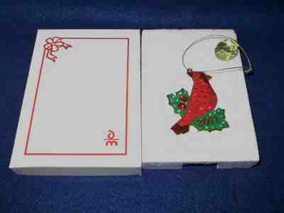 DANBURY MINT 2011 ANNUAL CHRISTMAS CRYSTALS CARDINAL ORNAMENT - NIB