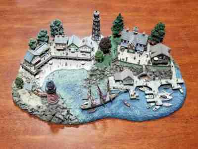 The Danbury Mint " Lighthouse Point " 4 Pieces by Colin Gough