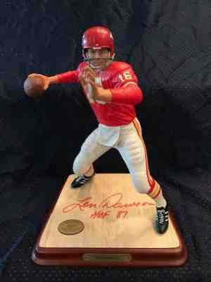 LEN DAWSON AUTOGRAPHED DANBURY MINT FIGURINE