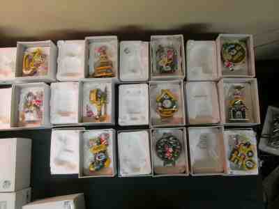 RARE FULL RUN 2008-2018 GREEN BAY PACKERS DANBURY MINT CHRISTMAS ORNAMENTS BOXES