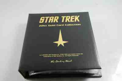 STAR TREK 22kt Gold Card Collection by Danbury Mint 2009