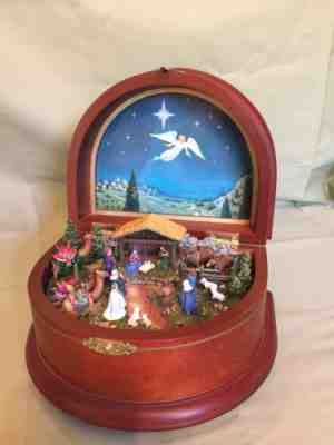 The Nativity Music Box by Danbury Mint, Plays "Silent Night"
