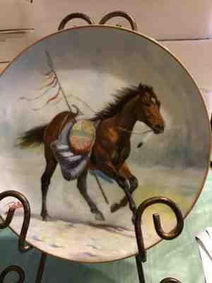 “Free Spirit”. A Crow War Pony    Danbury Mint Collector Plate