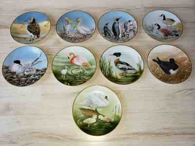Lot of 9 The 12 Waterbird Plates The Summer Collection Danbury Mint Eric Tenney