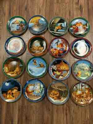 Garfield Collector Plates The Dear Diarry Series A Day With Garfield Danbury 