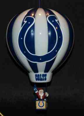 DANBURY MINT ... INDIANAPOLIS COLTS .... 2004 CHRISTMAS VICTORY BALLOON ORNAMENT